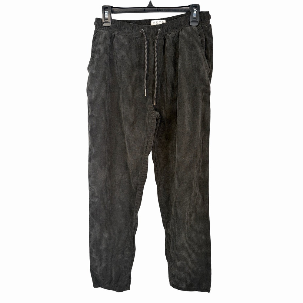VSTR Size M Drawstring Waist Courderoy Brown Lounge Pants